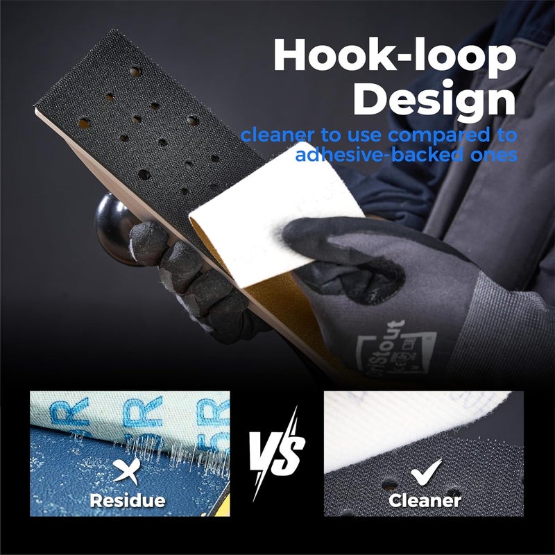 toolant 220 Grit Sandpaper Roll, 2-3/4" Wide 12 Yard Longboard Hook and Loop Sandpaper for Automotive,Woodworking, Metal, Plastic, Sanding Blocks - Image 3